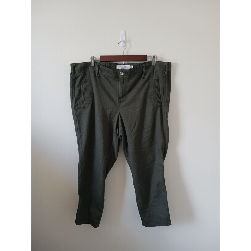 Torrid First At Fit Women's Stretch Army Green Pants Capri pants Size 14